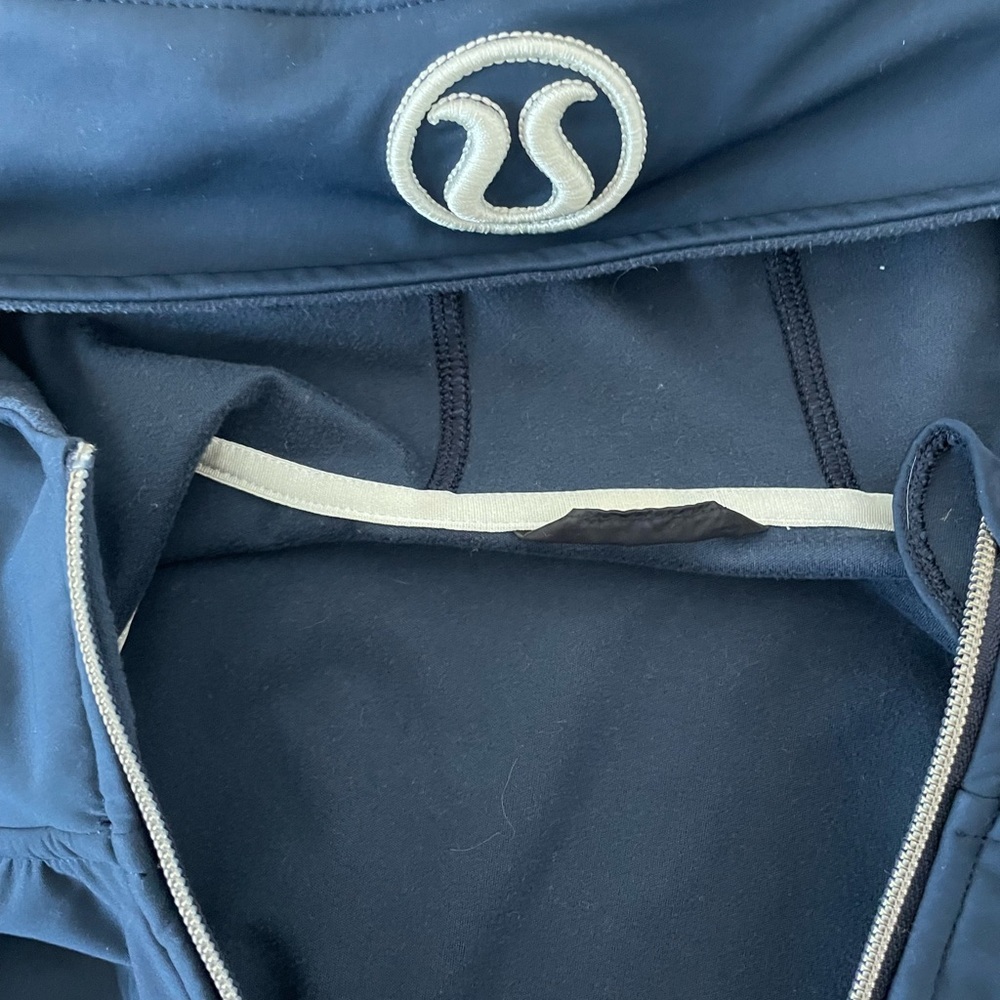 Lululemon Uba Hoodie Full Zip Jacket Logo Inkwell Navy Blue No Liner Women’s S? - Picture 4 of 10